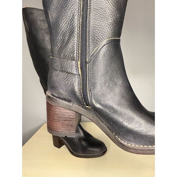 Franco Sarto Women's l-Kiana Wide Calf Knee High Boot Rustic Black Size 5.5M‎ - Picture 7 of 13